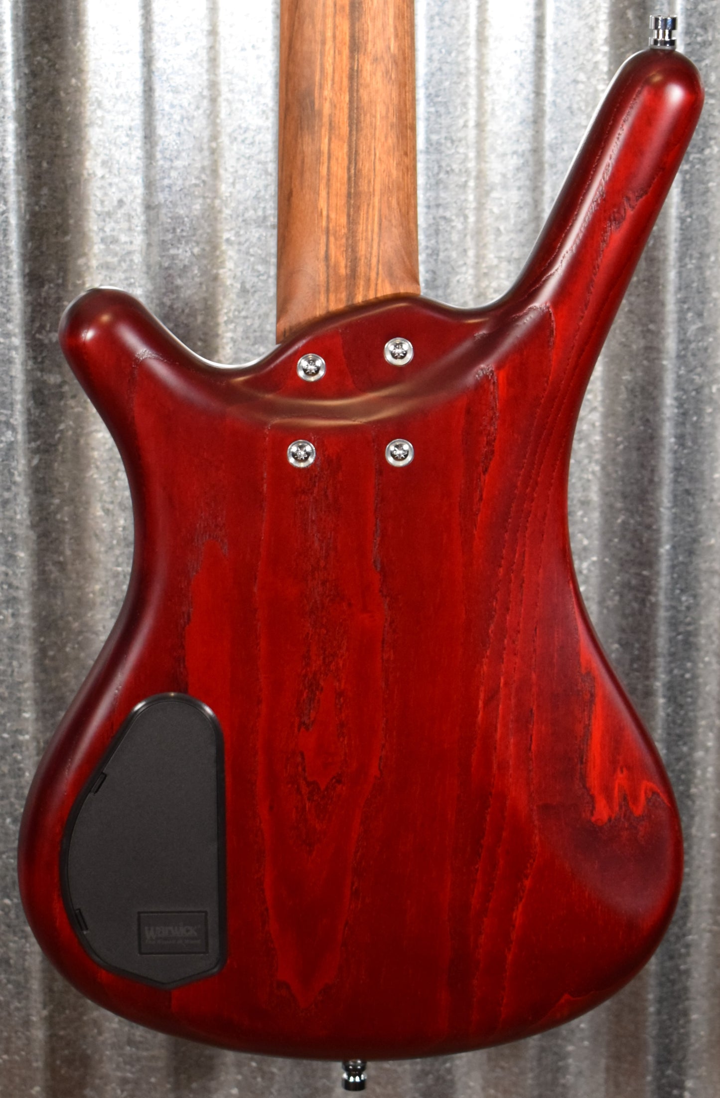 Warwick German Pro Series Corvette $$ 5 String Active Bass Burgundy & Bag #7421