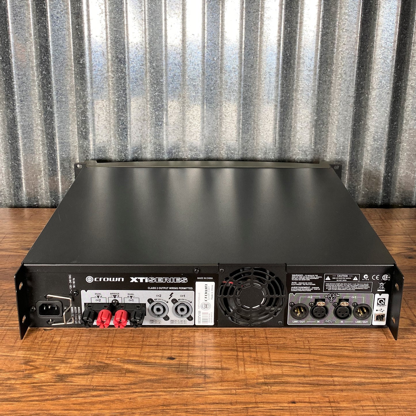 Crown Xti 2002 Two Channel 800 Watt PA Power Amplifier #1 Used