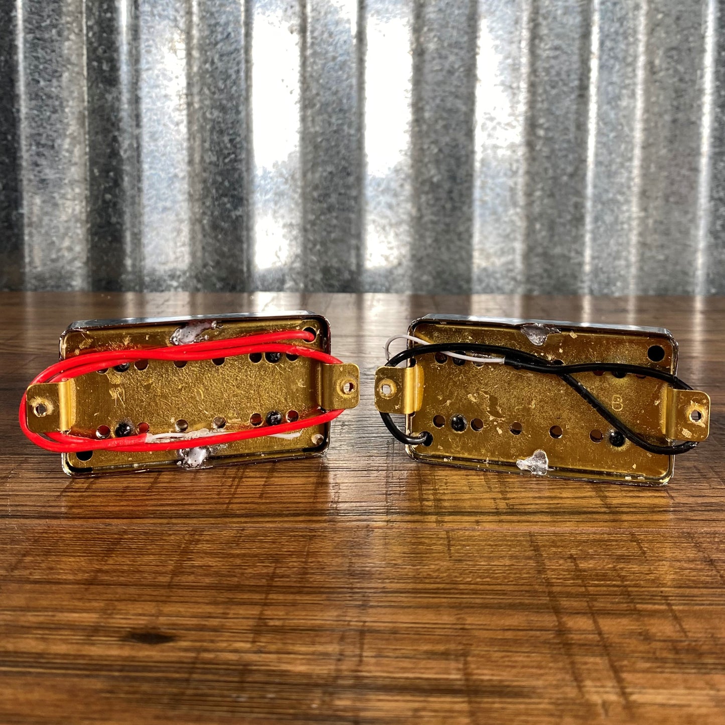 Guitar Project Parts Alnico V LP Humbucker Pickup Set Chrome