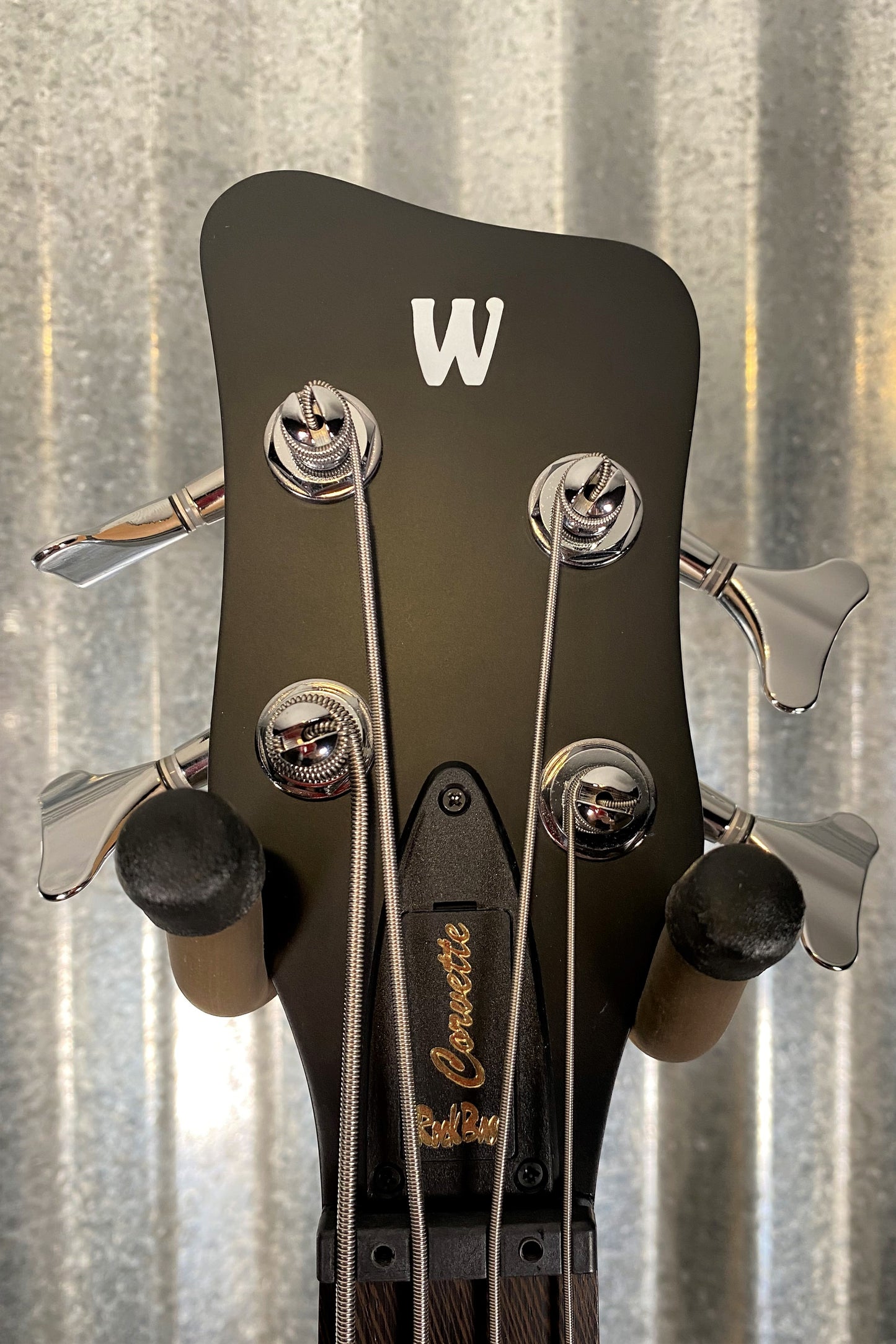 Warwick RockBass Corvette Basic Black Active Short Scale 4 String Bass & Bag #9621