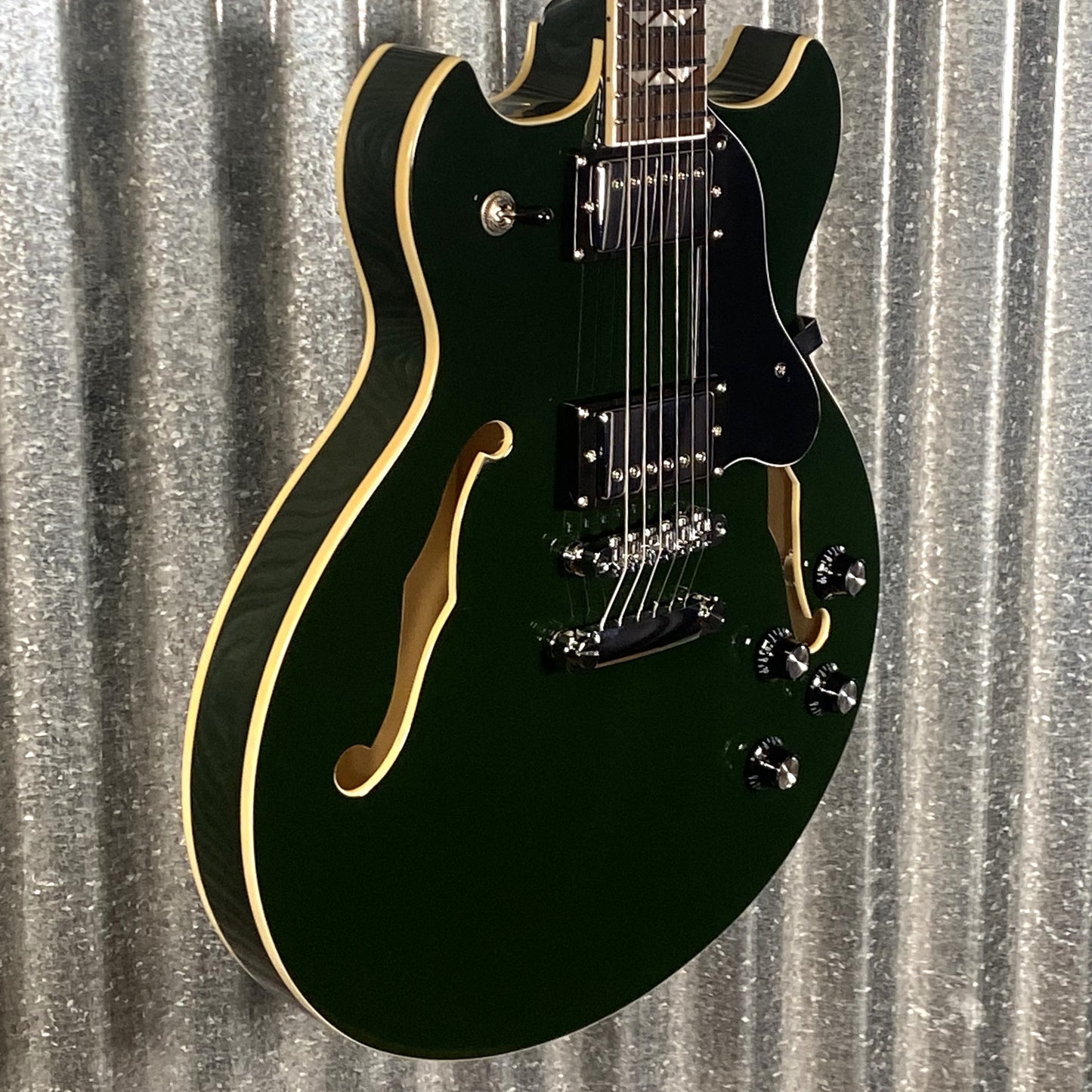 Westcreek 333 Semi Hollow Body 335 Transparent Green Guitar #0412 Used