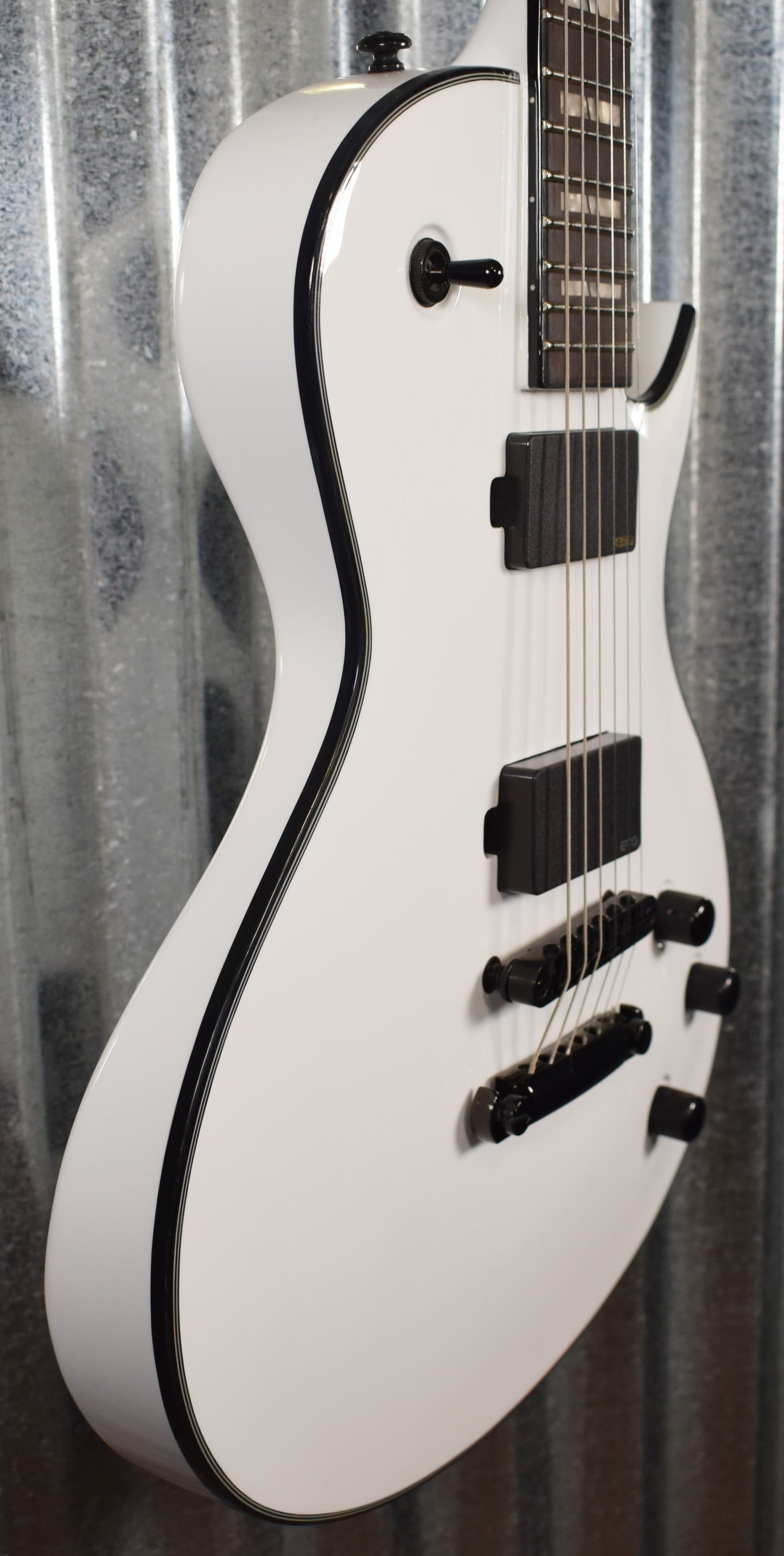 Washburn Parallaxe L20E White EMG Single Cut Guitar & Bag PXL20EWH #0554