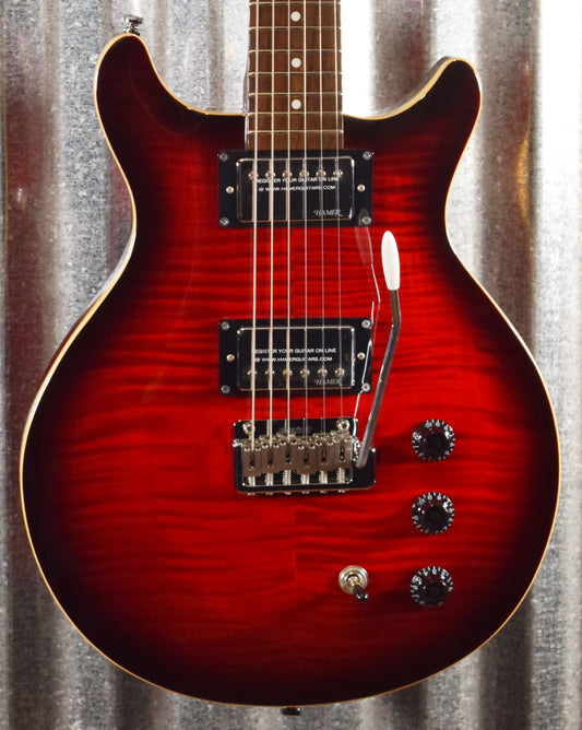 Hamer Archtop Flame Dark Cherry Wilkinson Tremolo Electric Guitar SATFW-DCB #0736