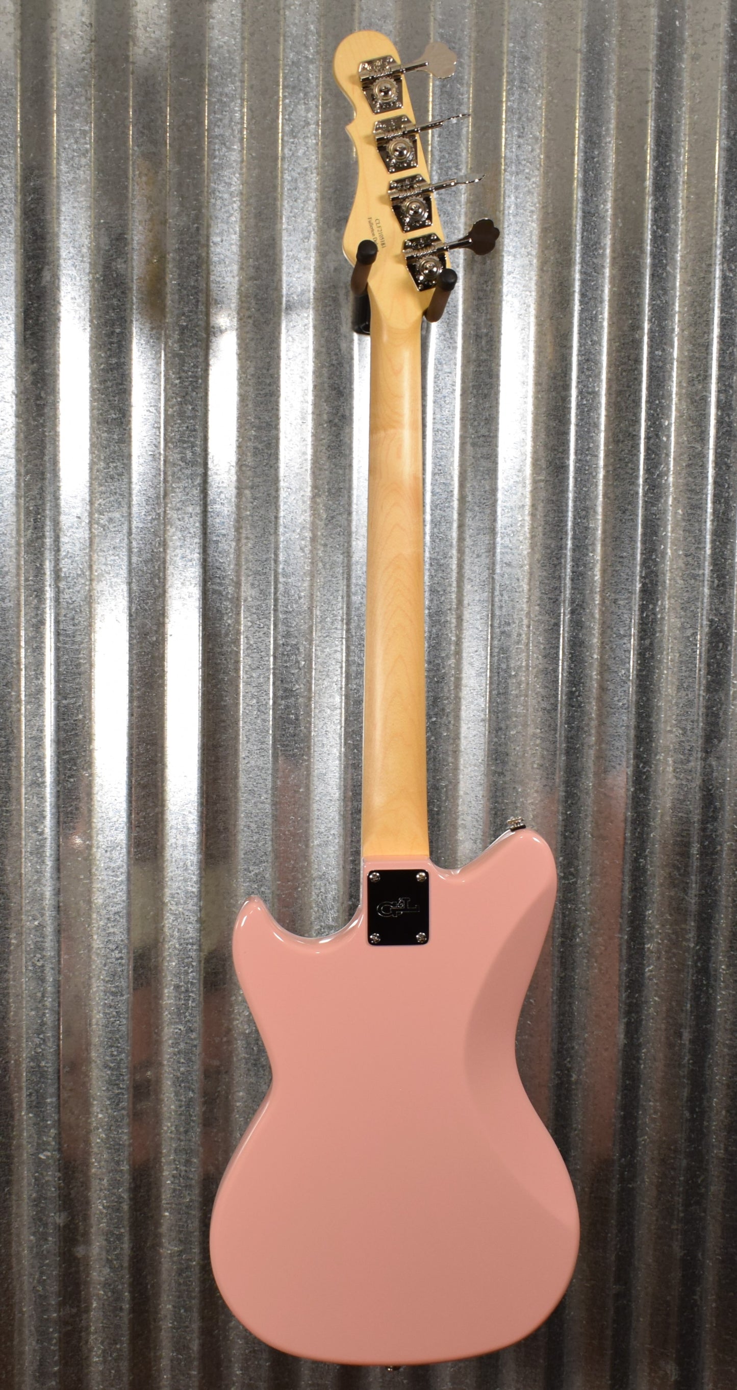 G&L USA Fullerton Deluxe Fallout 4 String Short Scale Bass Shell Pink & Bag #5181