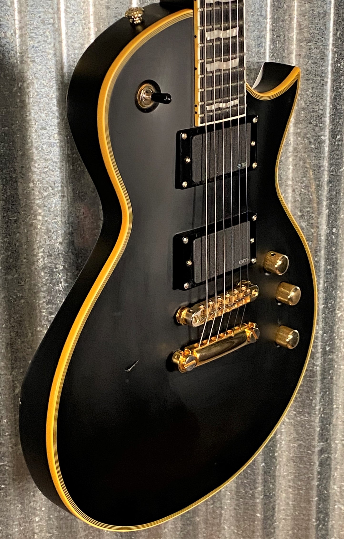 ESP LTD EC-1000 Vintage Black Satin Guitar LEC1000VB #0630 Used