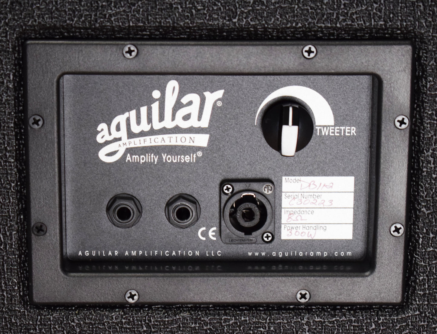 Aguilar DB 112 Classic Black 1x12" Bass Amplifier Speaker Cabinet 8 Ohm