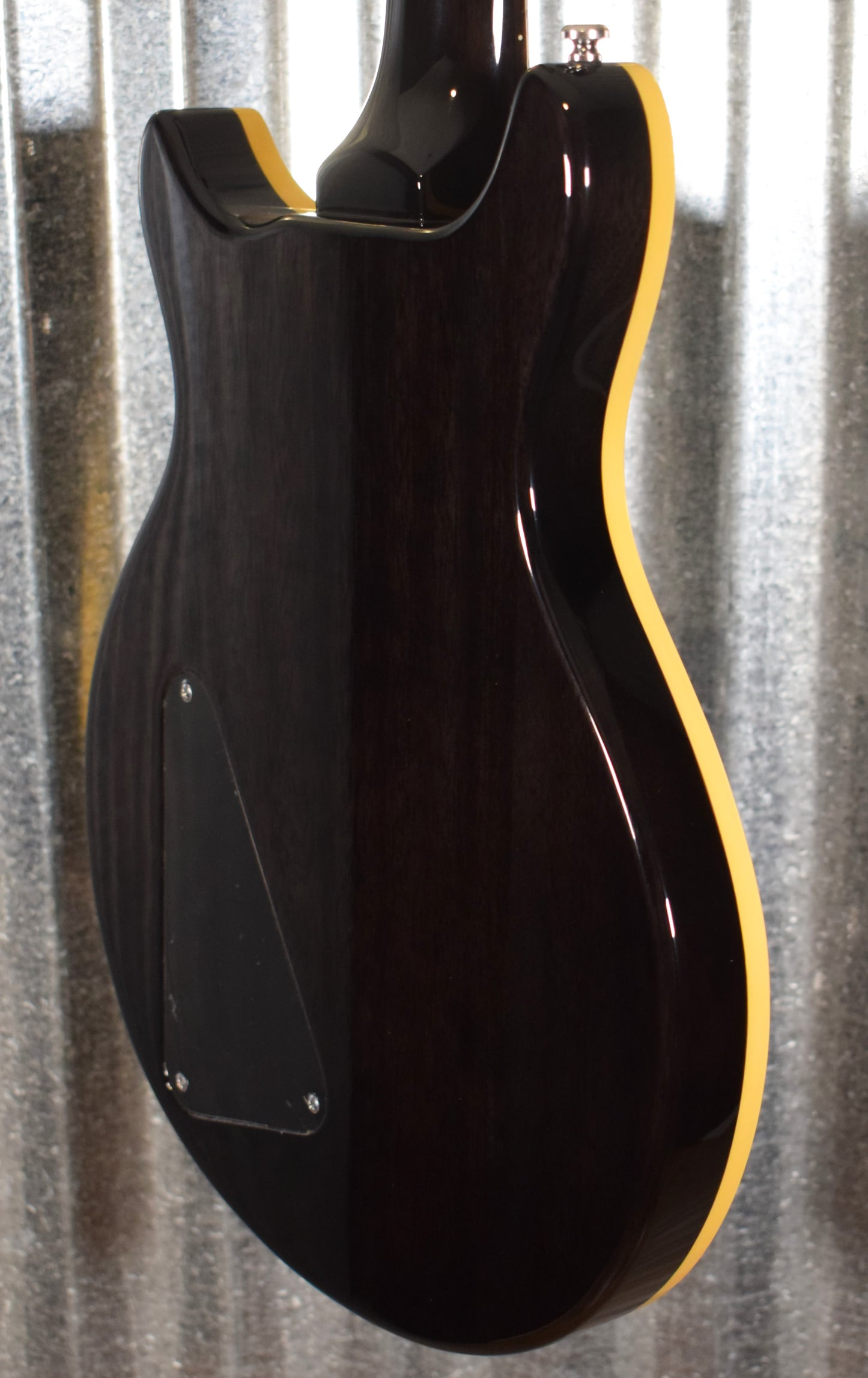 Hamer Archtop Flame Trans Black Double Cut Guitar SATF-TBK Demo #0202