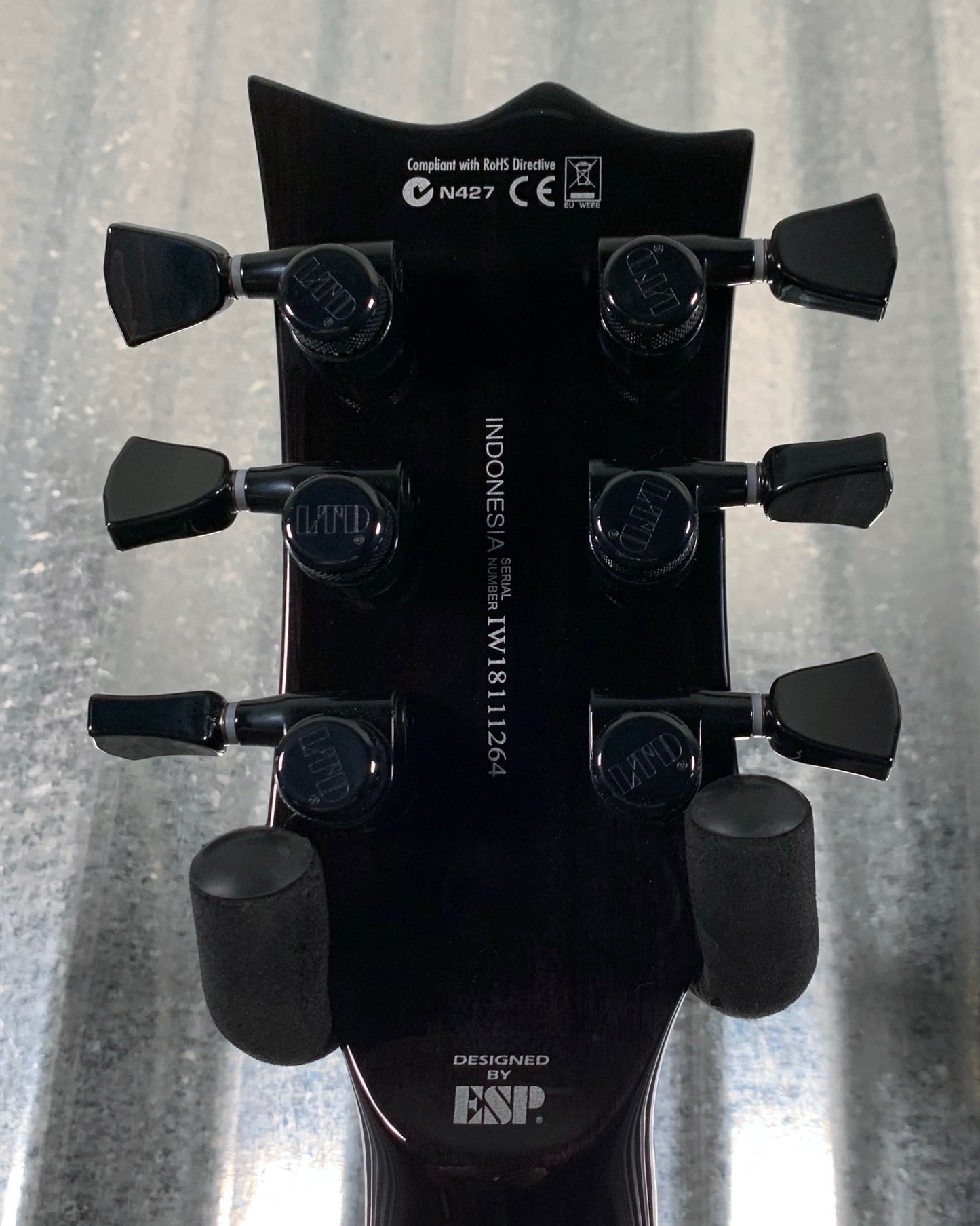 ESP LTD EC-1000 PIEZO Quilt See Through Black Duncan Guitar & Bag LEC1000PIEZOQMSTBLK #1264