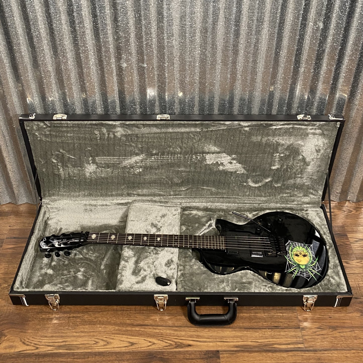 ESP LTD KH-3 30th Anniversary Spider Kirk Hammett Black EMG Guitar & Case #0866 Used
