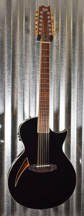 ESP LTD TL Series TL-12 Thinline Acoustic Electric 12 String Guitar & Case #0791