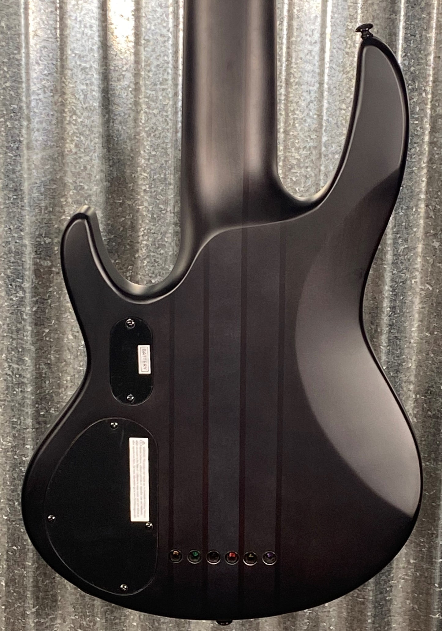 ESP LTD D-6 6 String Bass Black Natural Burst Satin Burl & Bag LD6BPBLKNBS #1564 Used