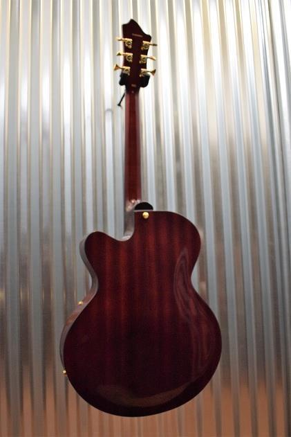 Hagstrom HL-550 HL55-NMG Hollow Body Jazz Guitar Natural Mahogany Gloss #061