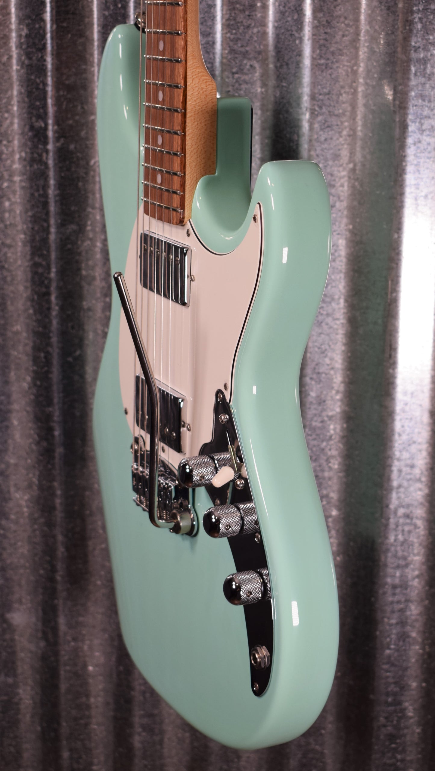 G&L USA Fullerton Deluxe Skyhawk HH Surf Green Guitar & Case #2092