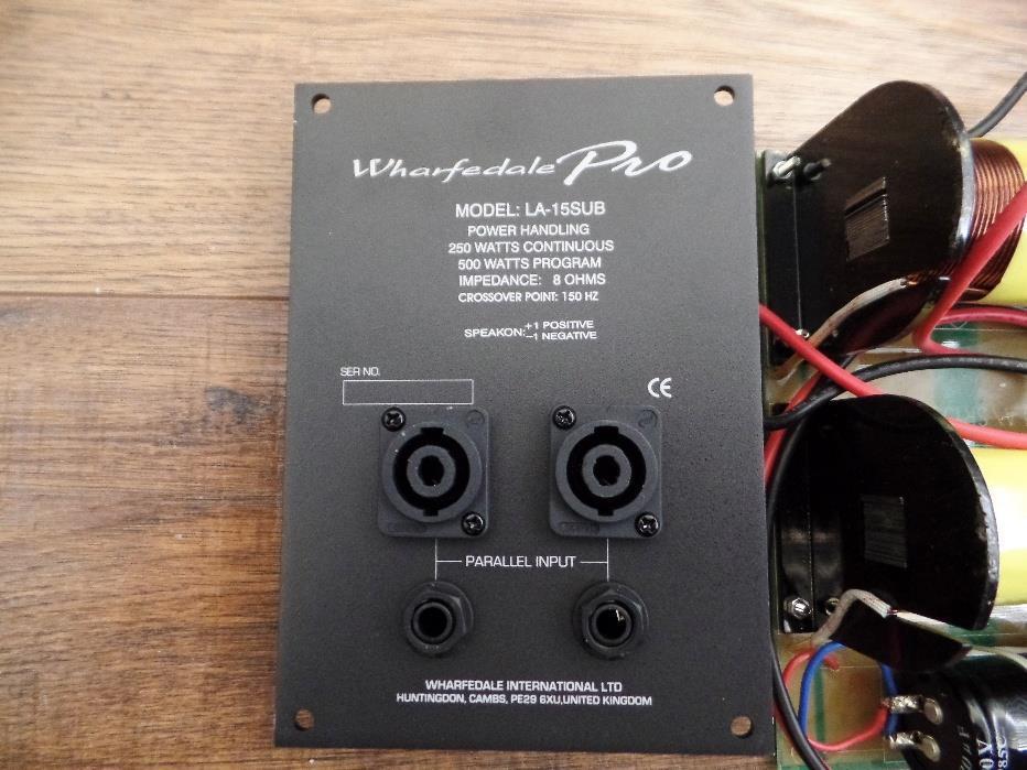 Wharfedale Pro LA-15SUB Crossover Assembly LA-15B 8 OHM Part # 600-5000000010