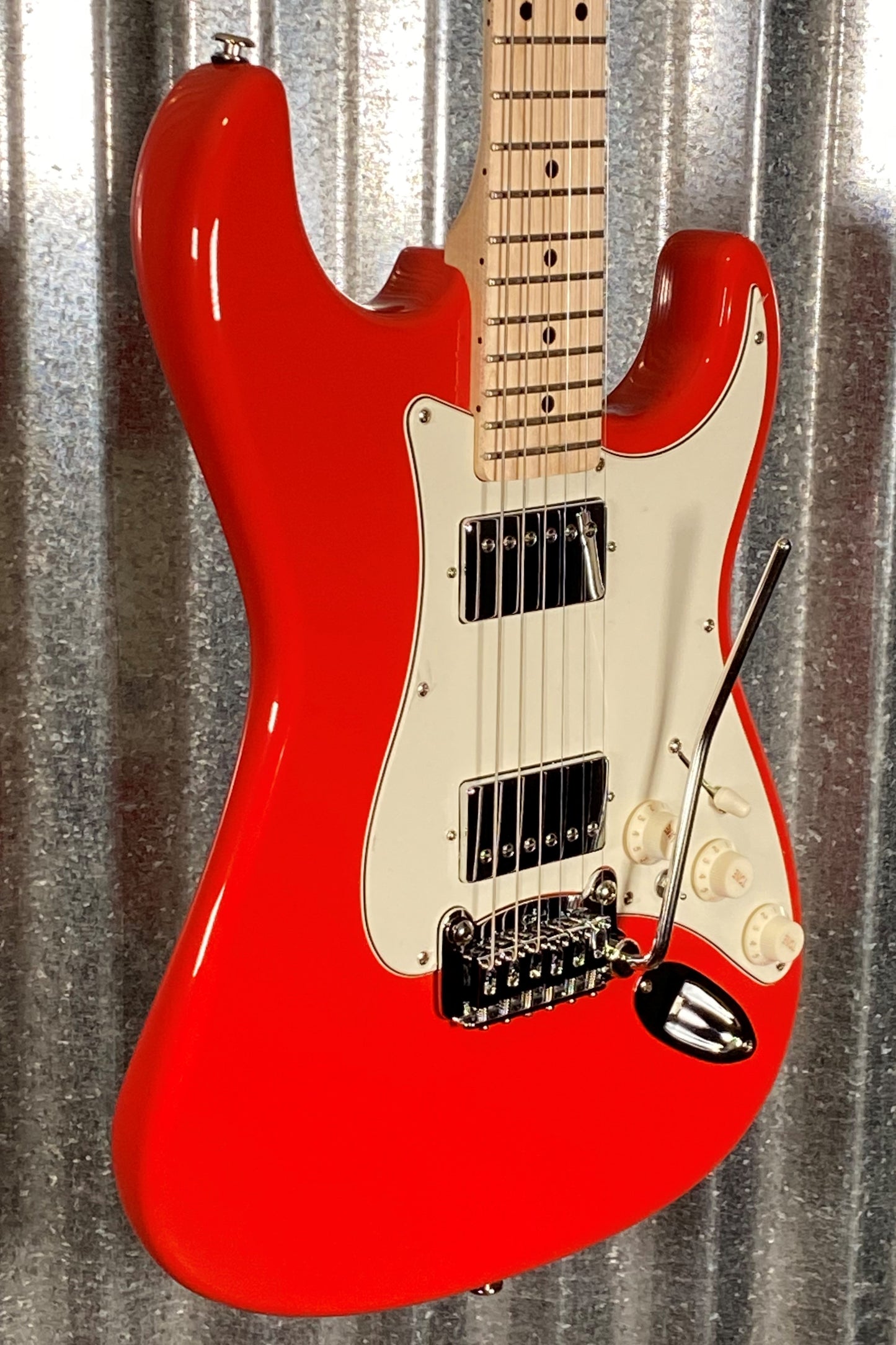 G&L USA Fullerton Custom Legacy HH Fullerton Red Guitar & Case Blem #7410