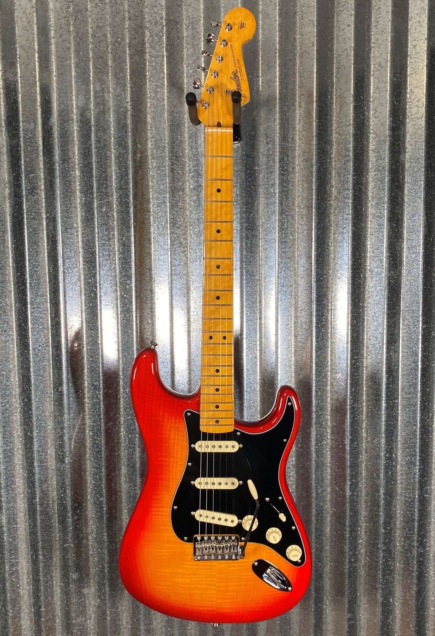 Fender Limited Editon Rarities Flame Ash Top Birdseye Fingerboard Stratocaster Plasma Red Burst Guitar & Case # 6509 Used