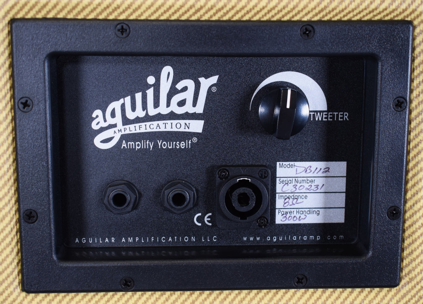 Aguilar DB 112 Boss Tweed 1x12" Bass Amplifier Speaker Cabinet