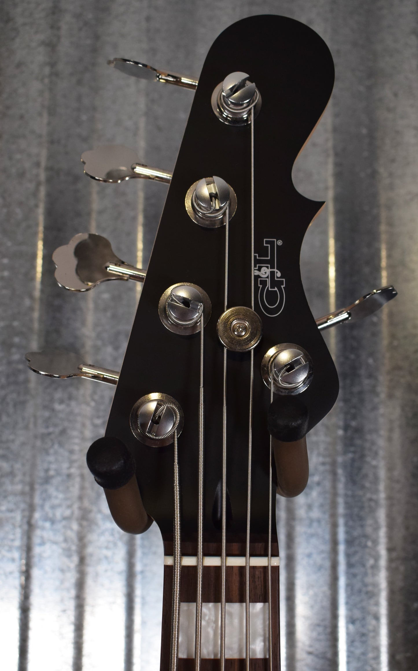 G&L USA Kiloton 5 Jet Black Frost 5 String Bass Rosewood Satin Neck & Case #7001