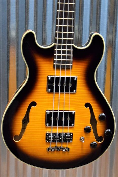 Warwick Rockbass Star Bass 4 String Semi Hollow Vintage Sunburst & Gig Bag #916