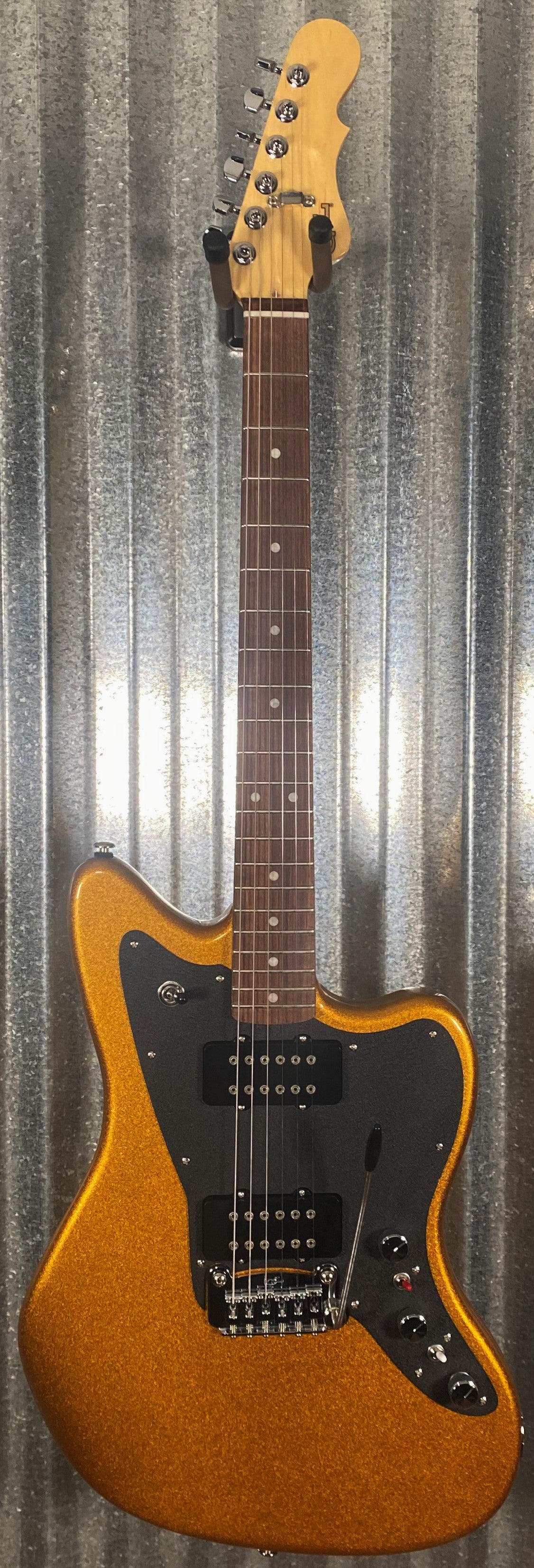 G&L USA CLF Research Doheny V12 Pharaoh Gold Guitar & Case #1172