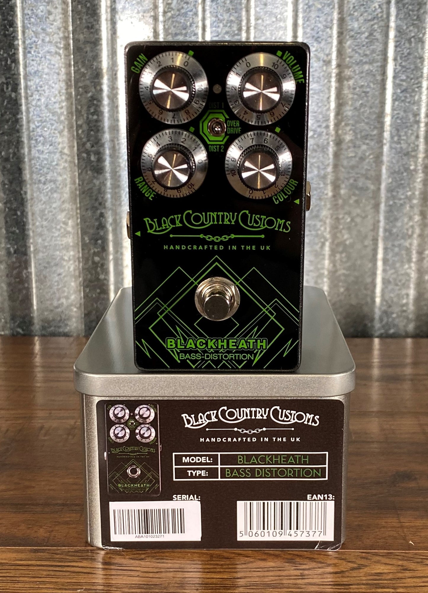 Laney Black Country Customs Blackheath Bass Distortion Effect Pedal BCC-BLACKHEATH