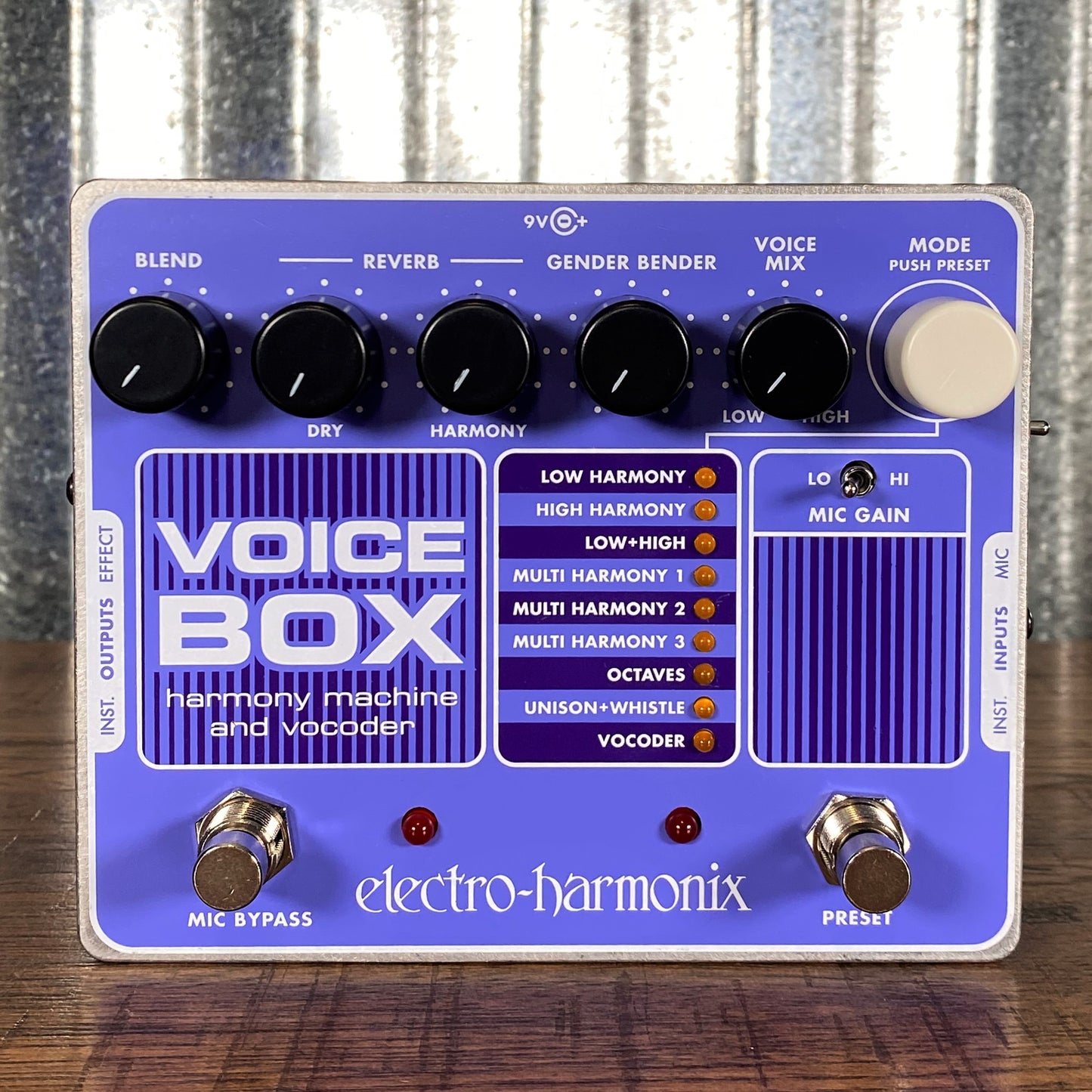 Electro-Harmonix EHX Voice Box Vocal Harmony Machine / Vocoder Vocal & Guitar Effect Pedal