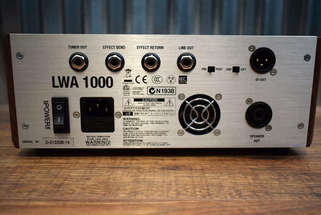 Warwick LWA 1000 Watt 2 Channel Bass Amplifier Head LWA1000 Silver B Stock