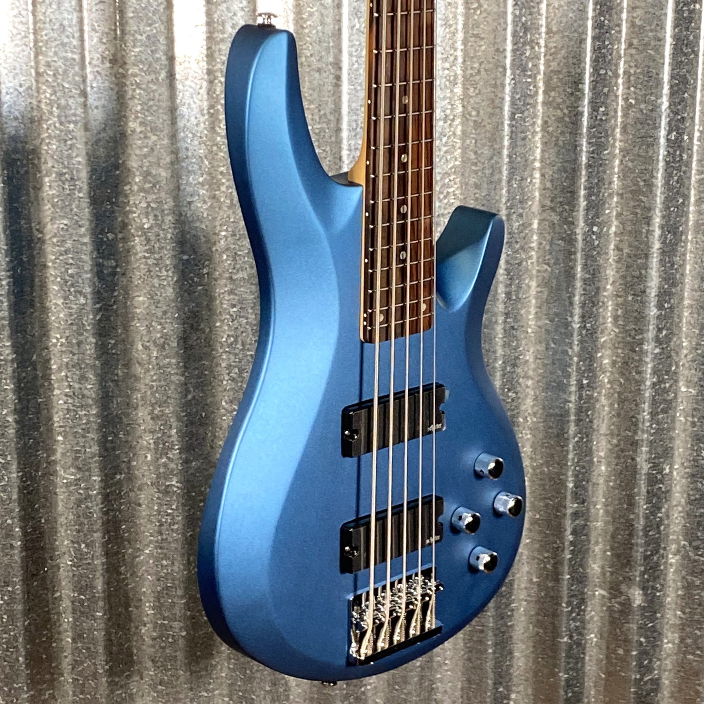 Schecter C-5 Deluxe 5 String Bass Satin Metallic Light Blue #0632