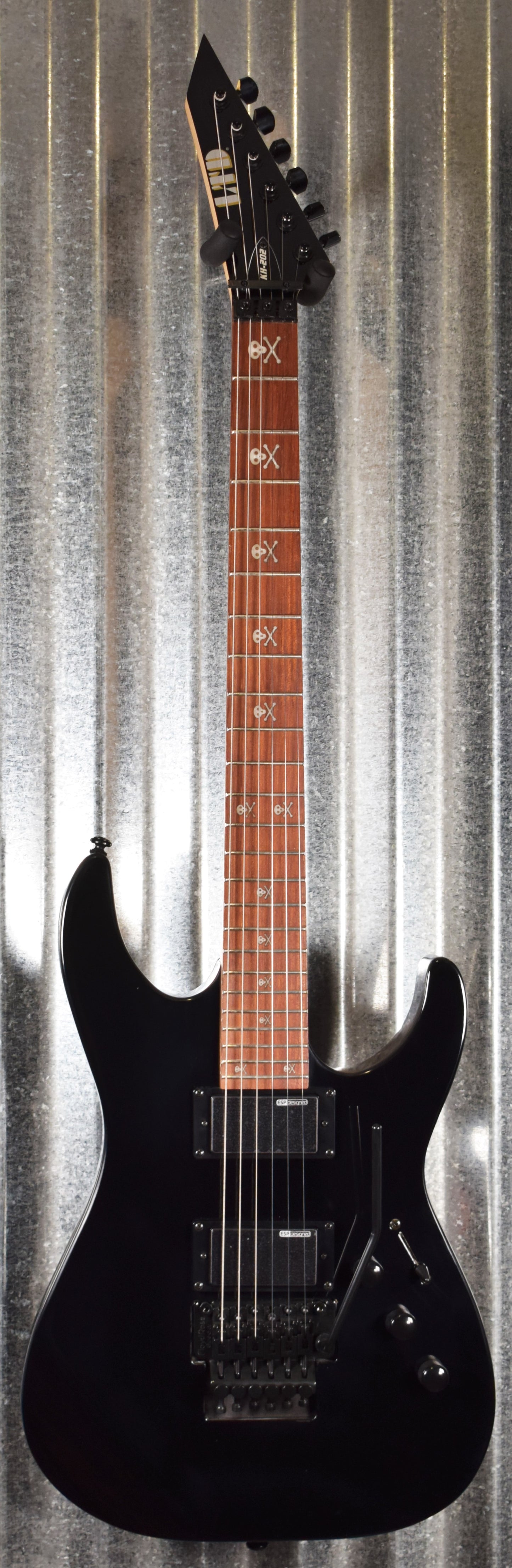 ESP LTD KH-202 Kirk Hammett Signature Gloss Black Guitar KH202 #0454 Demo