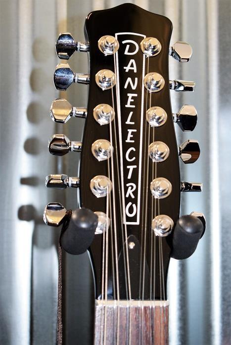 Danelectro '59 Vintage 12 String Gloss Black Semi Hollow Electric Guitar