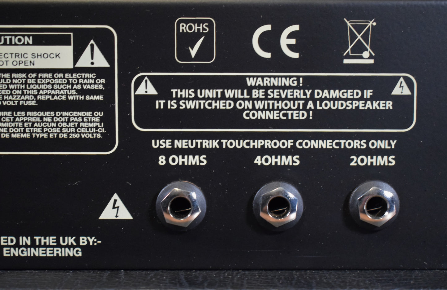 Ashdown Engineering CTM-100 100 Watt All Tube Bass Head Amplifier Demo