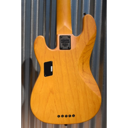 Schecter Model T Session 5 String Bass Aged Natural Satin EMG & Case #1747