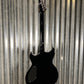 Reverend Reeves Gabrels Spacehawk Black Sparkle Semi Hollow Guitar #7737