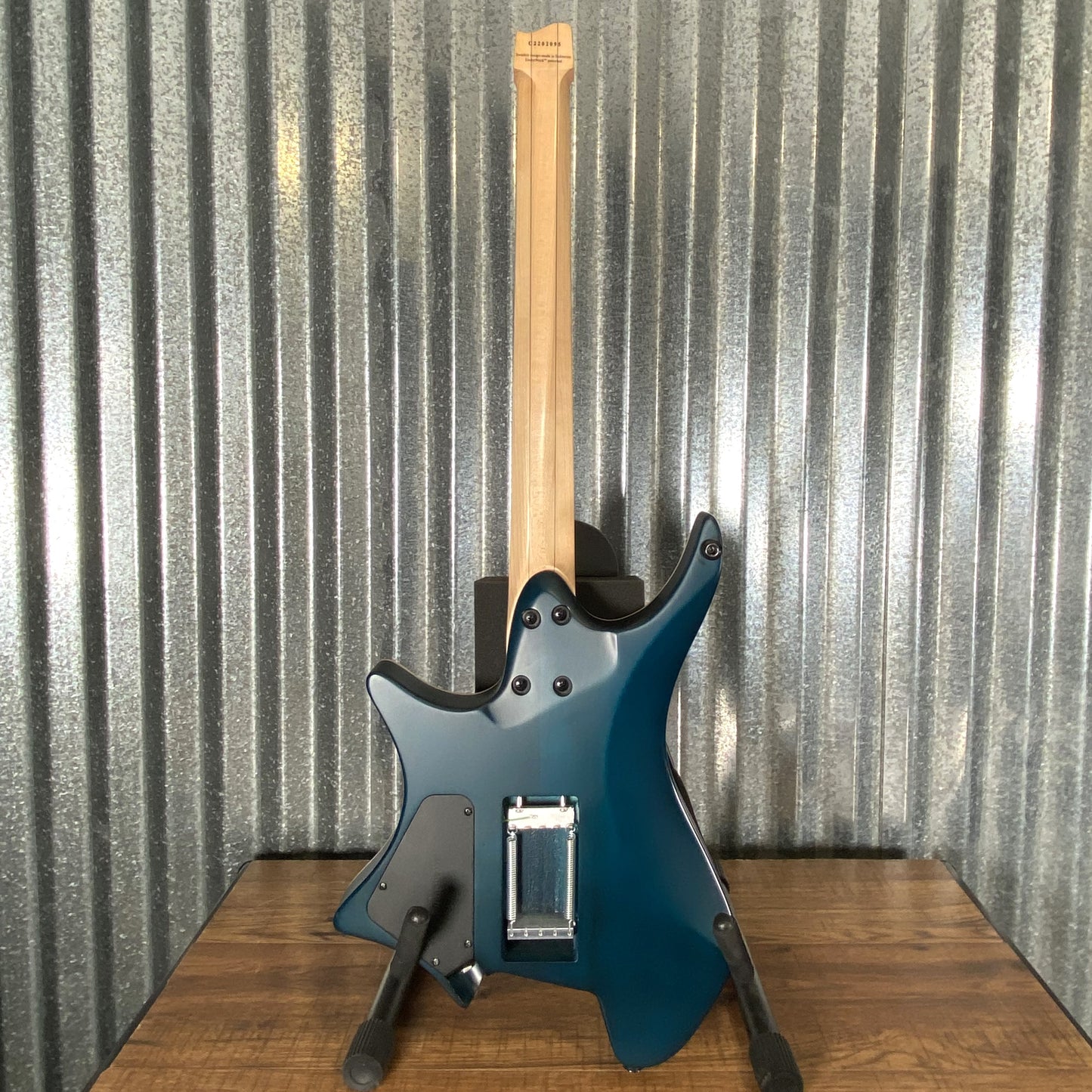 Strandberg Boden Standard NX 6 Tremolo Headless Blue Flame Top Guitar & Bag #2095 Used