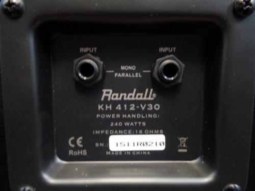 Randall KH412-V30 Kirk Hammett 240W 4x12 Speaker Cabinet with Vintage 30s