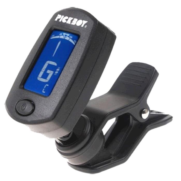 Pickboy PBFT005 Clip On Guitar Bass Violin Backlit Chromatic Tuner