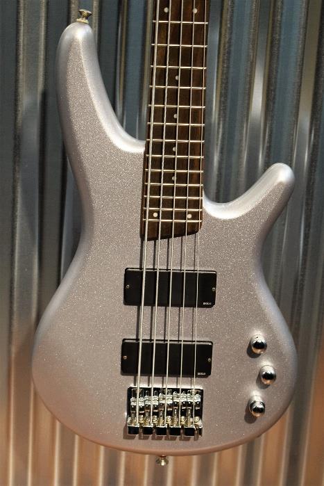 Ibanez SR305DX Metallic Silver 5 String 2 Band Active EQ Bass #182