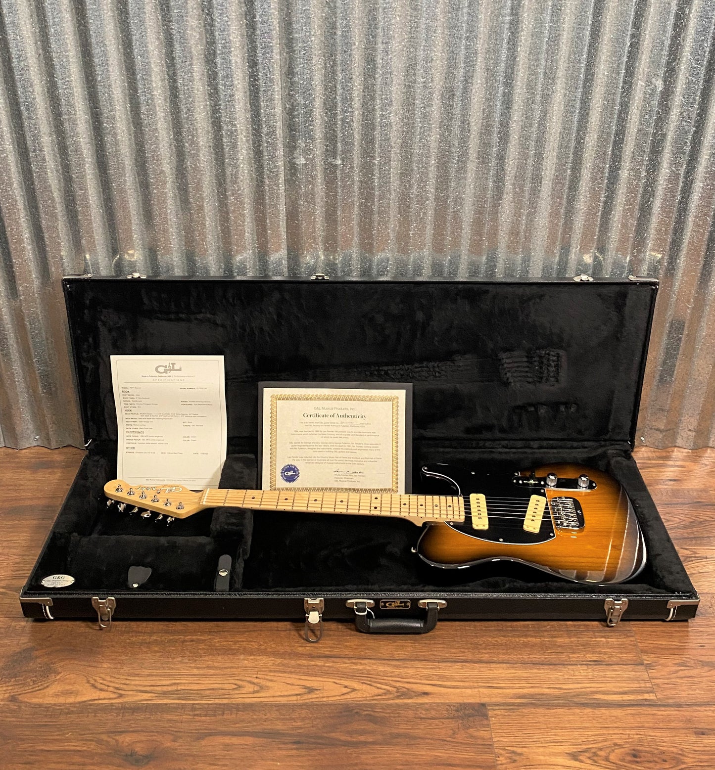G&L USA ASAT Special 2-Tone Sunburst Guitar & Case #7187