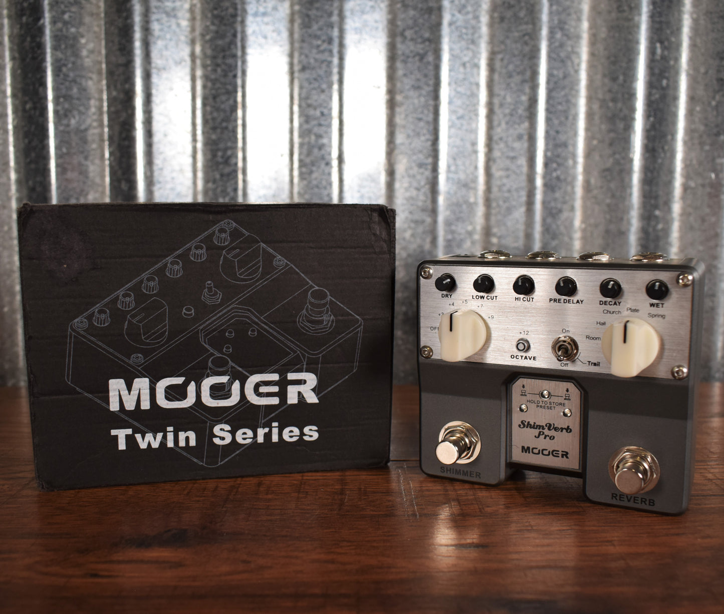 Mooer Audio TVR-1 Twin Series Shim Verb Pro Guitar Reverb Effect Pedal Used