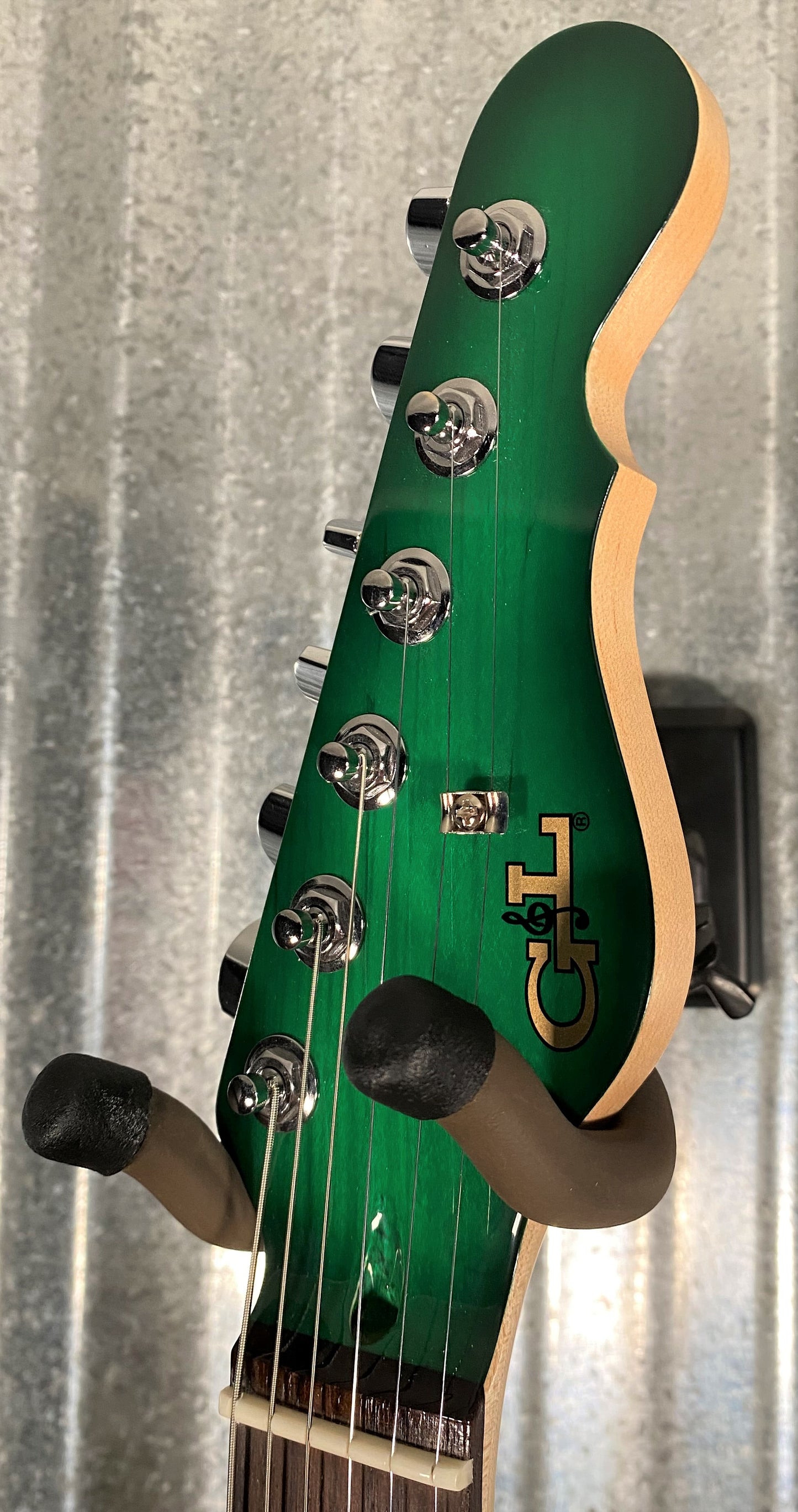 G&L USA ASAT HH RMC Greenburst Guitar & Case #5063