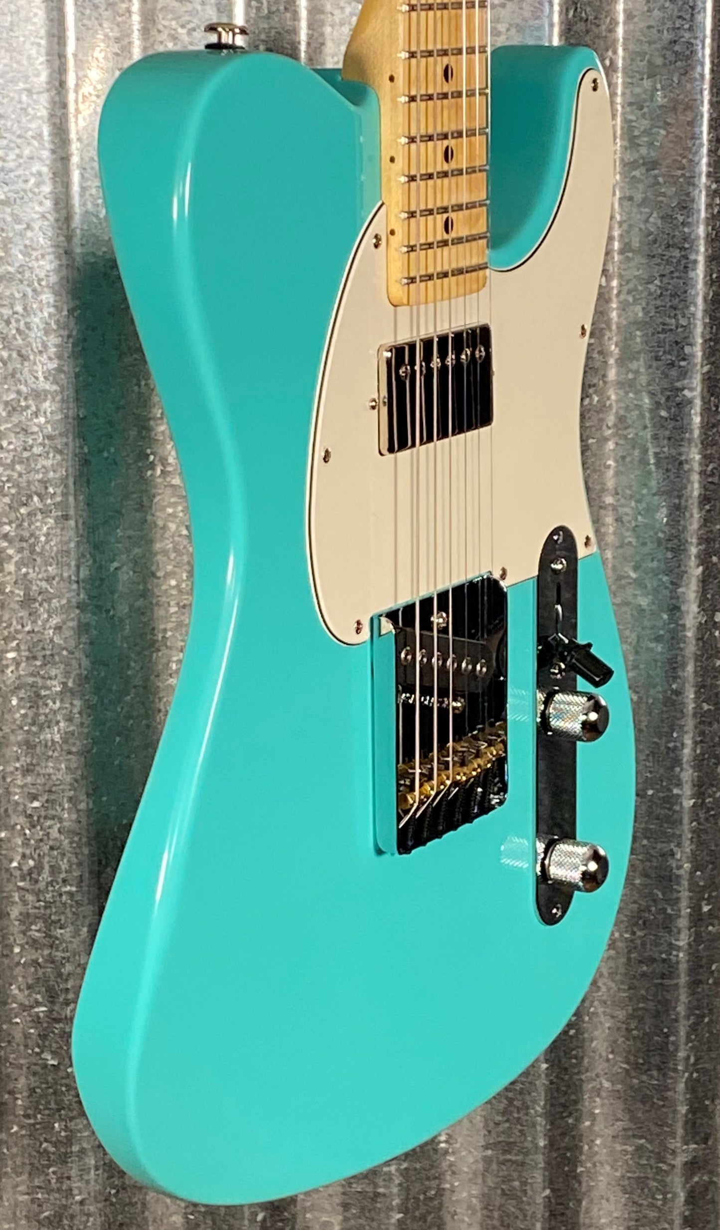 G&L USA ASAT Classic Bluesboy Turquoise Maple Satin Neck Guitar & Case #2083