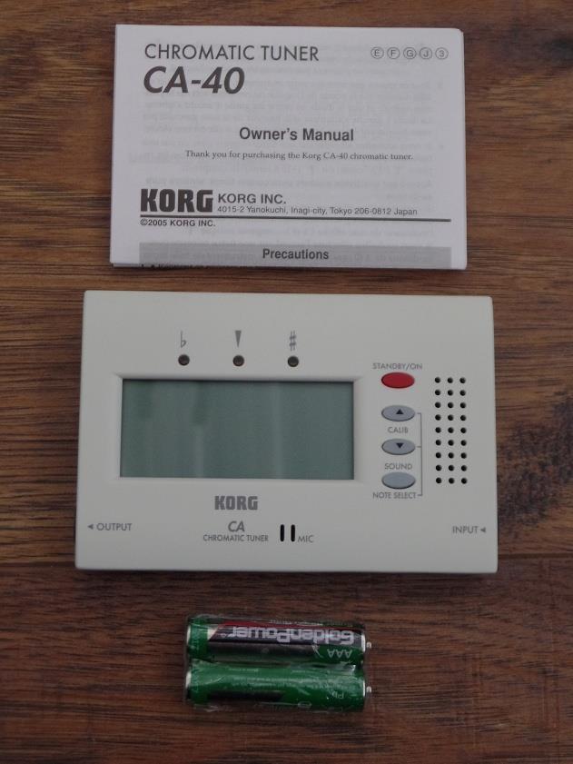 Korg CA-40 Advanced Solo Chromatic Tuner for Multi-Instruments Open Box *