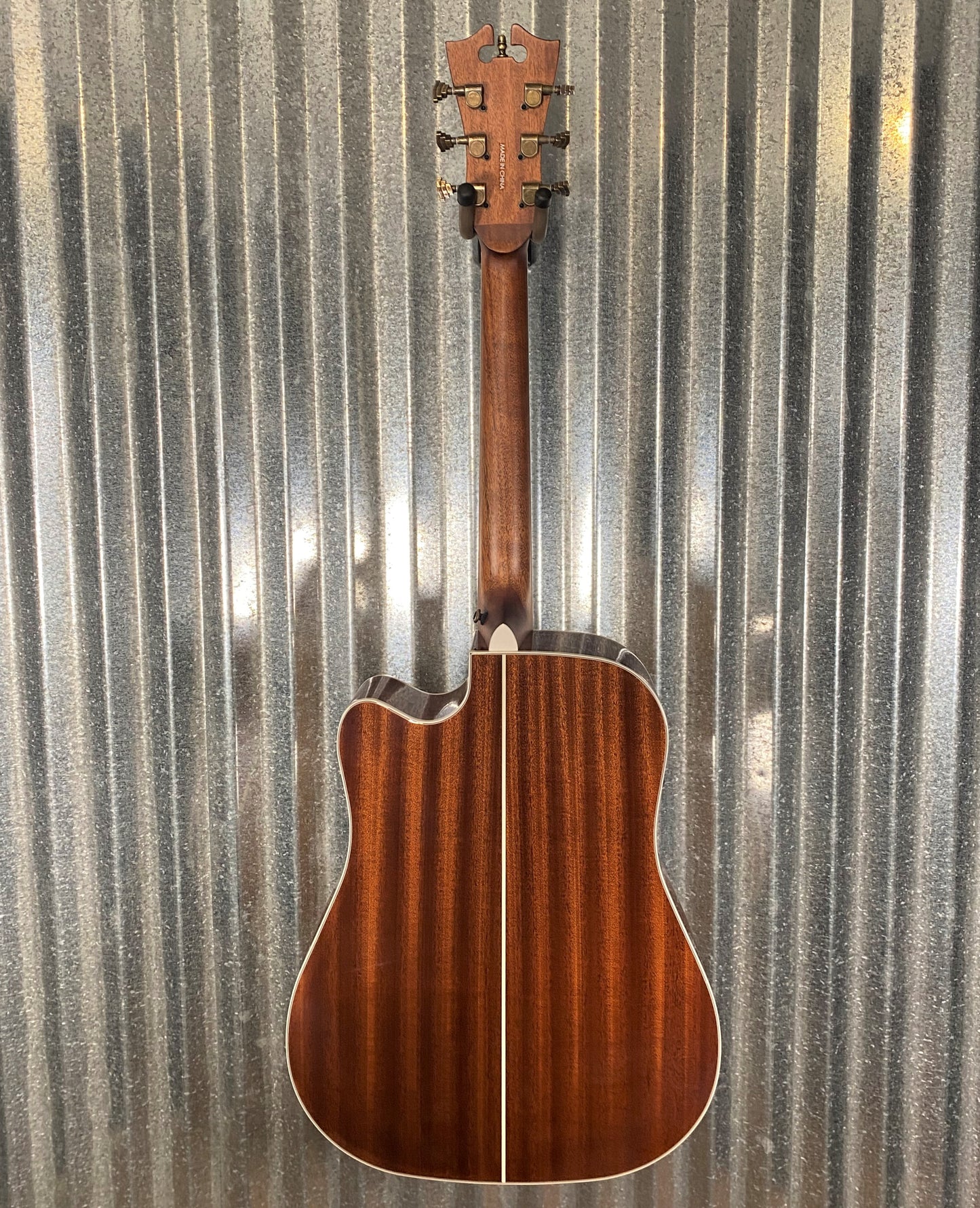 D'Angelico Premier Bowery Dreadnought CE Vintage Natural Acoustic Electric Guitar #6823