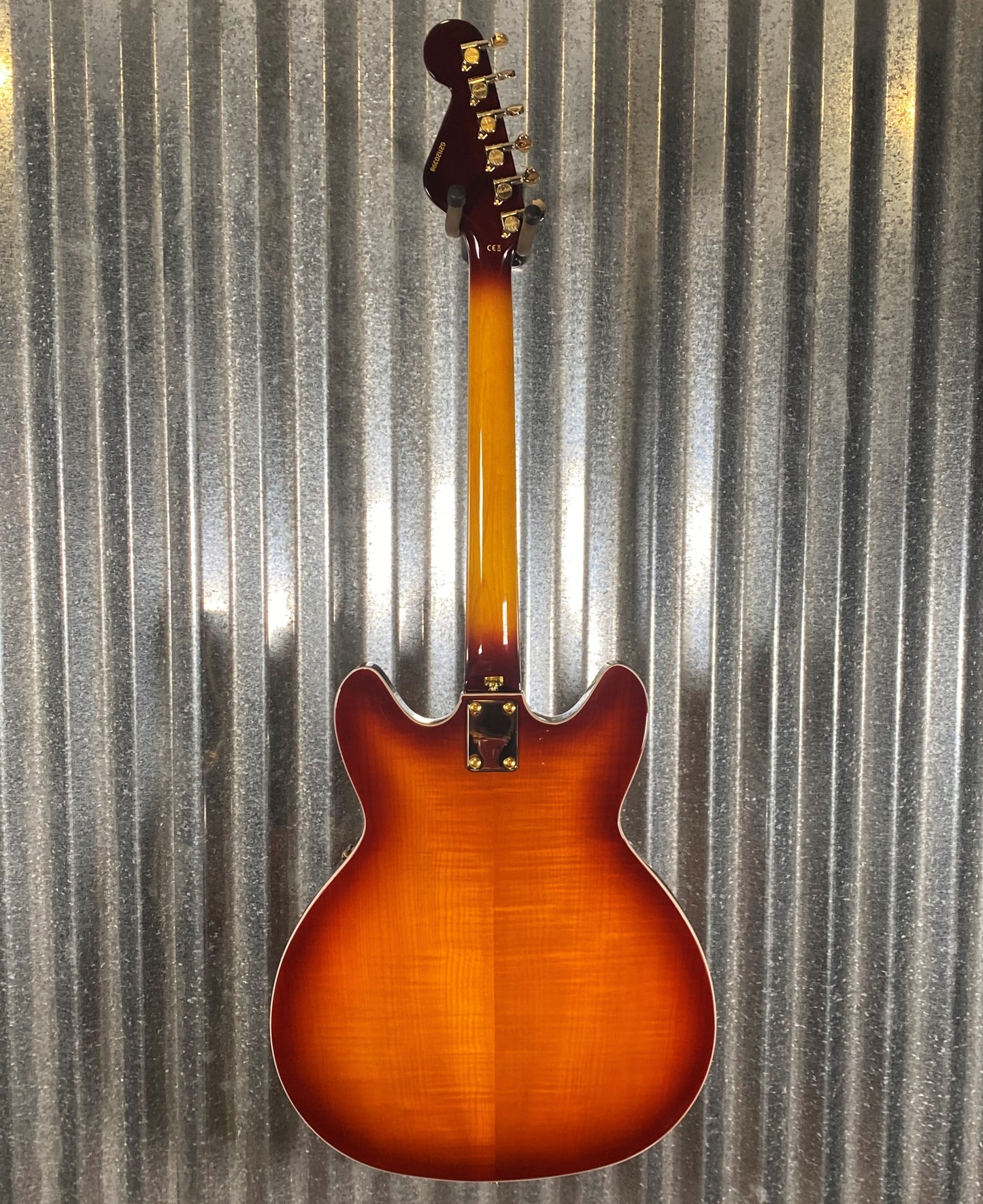 Hagstrom VIK67-G-VSB '67 Viking II Semi Hollow Vintage Sunburst Guitar #0398