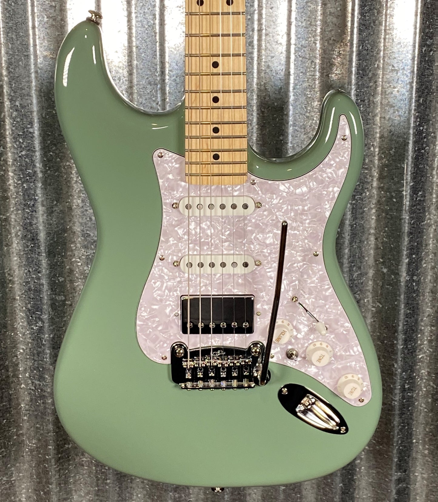 G&L USA 2022 Fullerton Deluxe Legacy HB Matcha Green Guitar & Bag #9288 Used