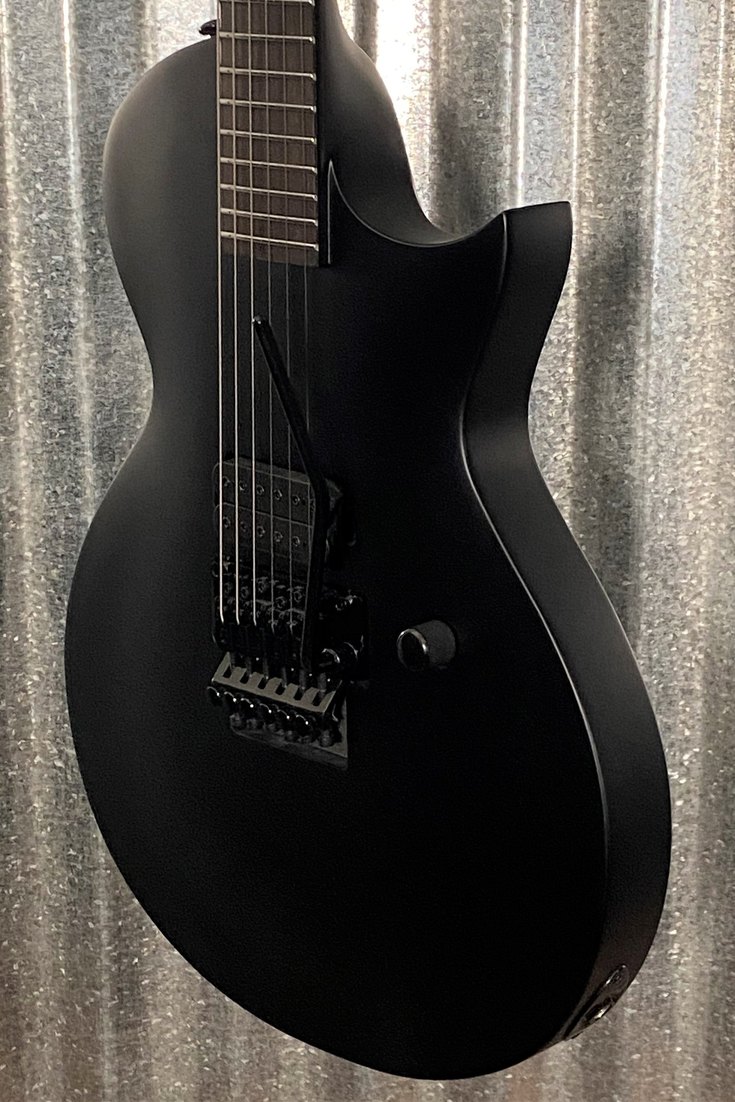 ESP LTD EC Black Metal Eclipse Seymour Duncan Black Satin Guitar LECBKMBLKS #0863 Used