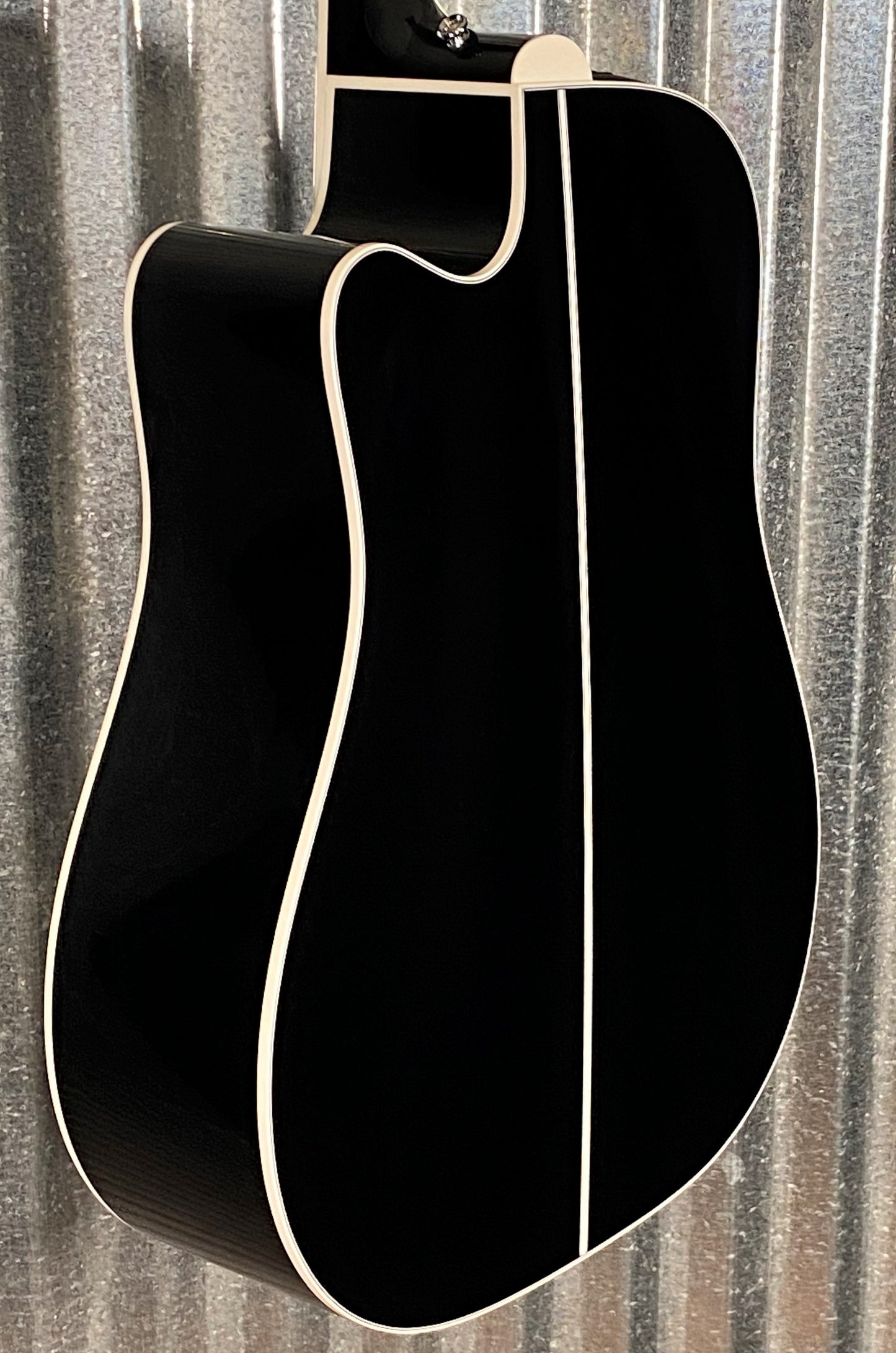 Takamine EF341SC Dreadnaught Acoustic Electric Cutaway Guitar Black & Case #0163