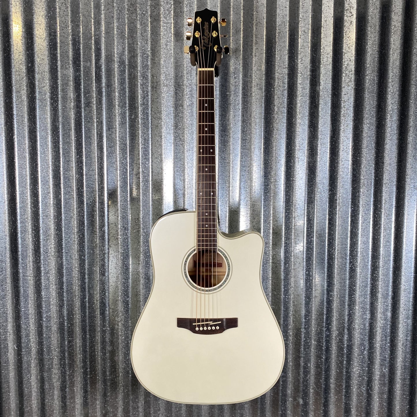 Takamine GD37CE PW Pearl White Acoustic Electric Guitar & Bag #0634