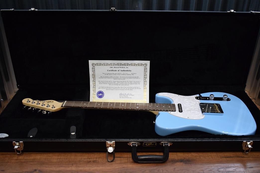 G&L Guitars USA ASAT Classic Himalayan Blue Electric Guitar & Case NOS 2016 #363