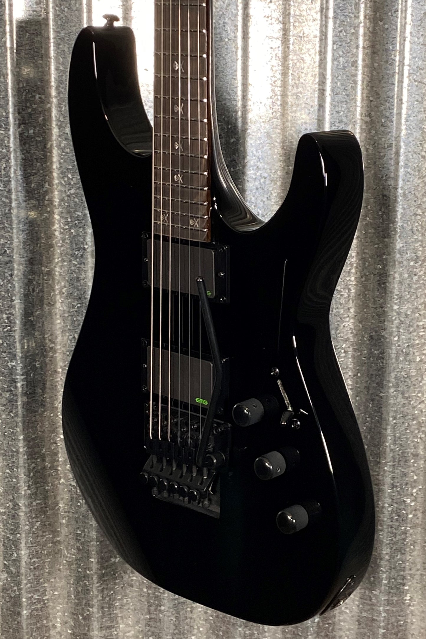 ESP LTD KH-602 Kirk Hammett Black Guitar & Case LKH602 #1599 Used